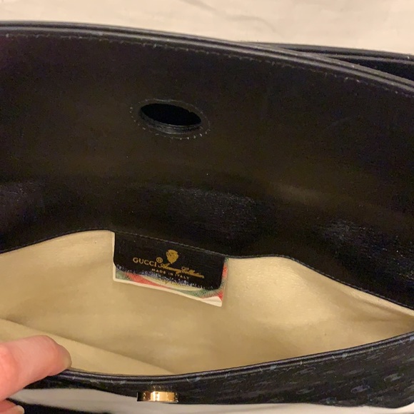 Gucci vintage black canvas clutch - Picture 9 of 14